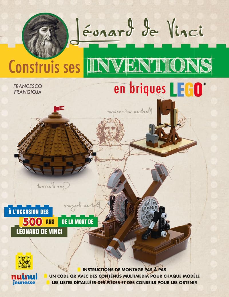 Léonard de Vinci : Construis ses inventions en briques LEGO®