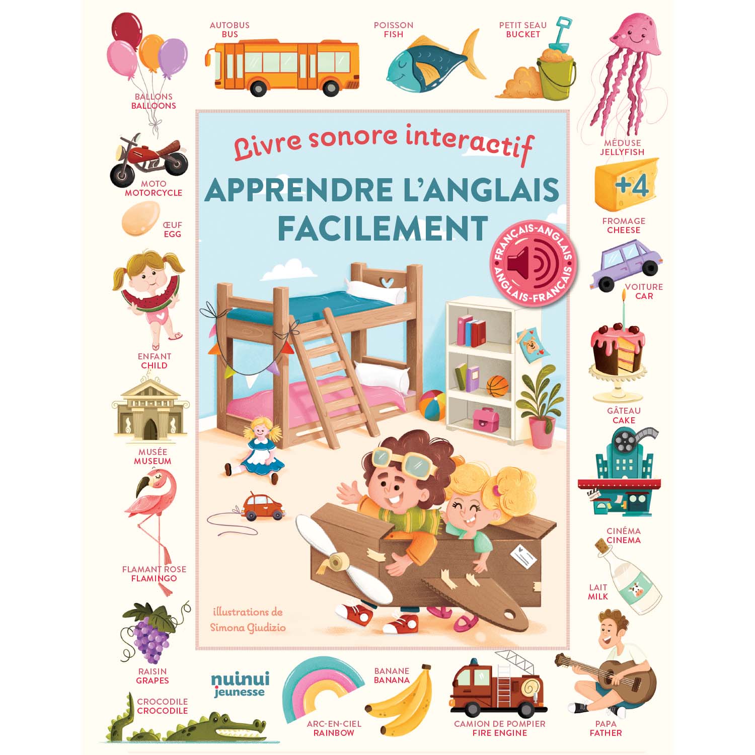 Apprendre l'anglais facilement - Livre sonore interactif