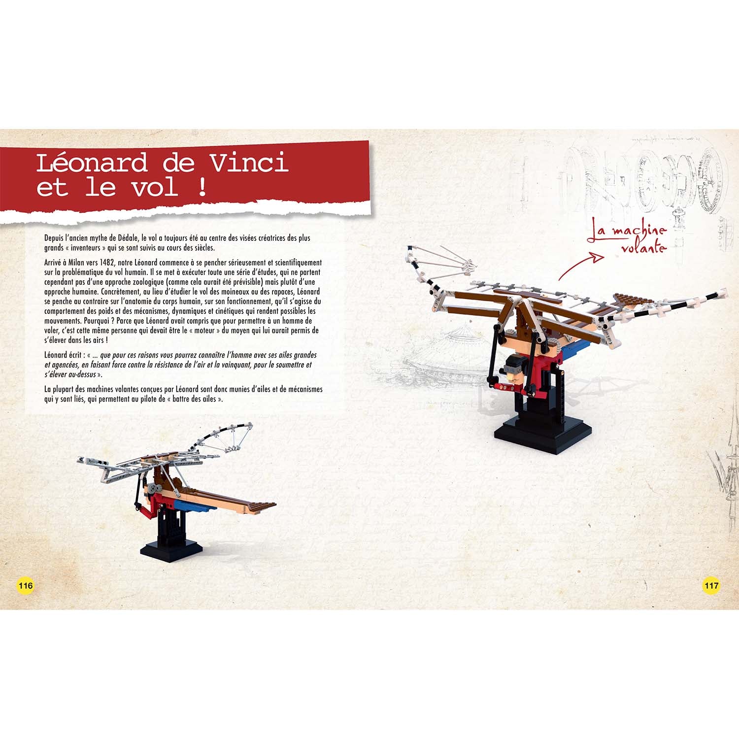 Léonard de Vinci : Construis ses inventions en briques LEGO® - nouvelle édition