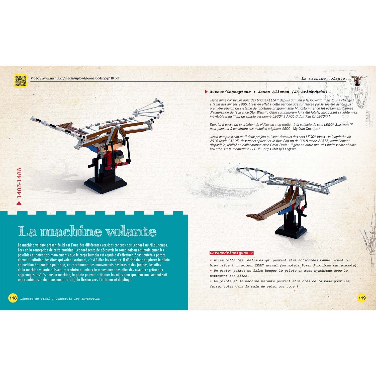 Léonard de Vinci : Construis ses inventions en briques LEGO® - nouvelle édition