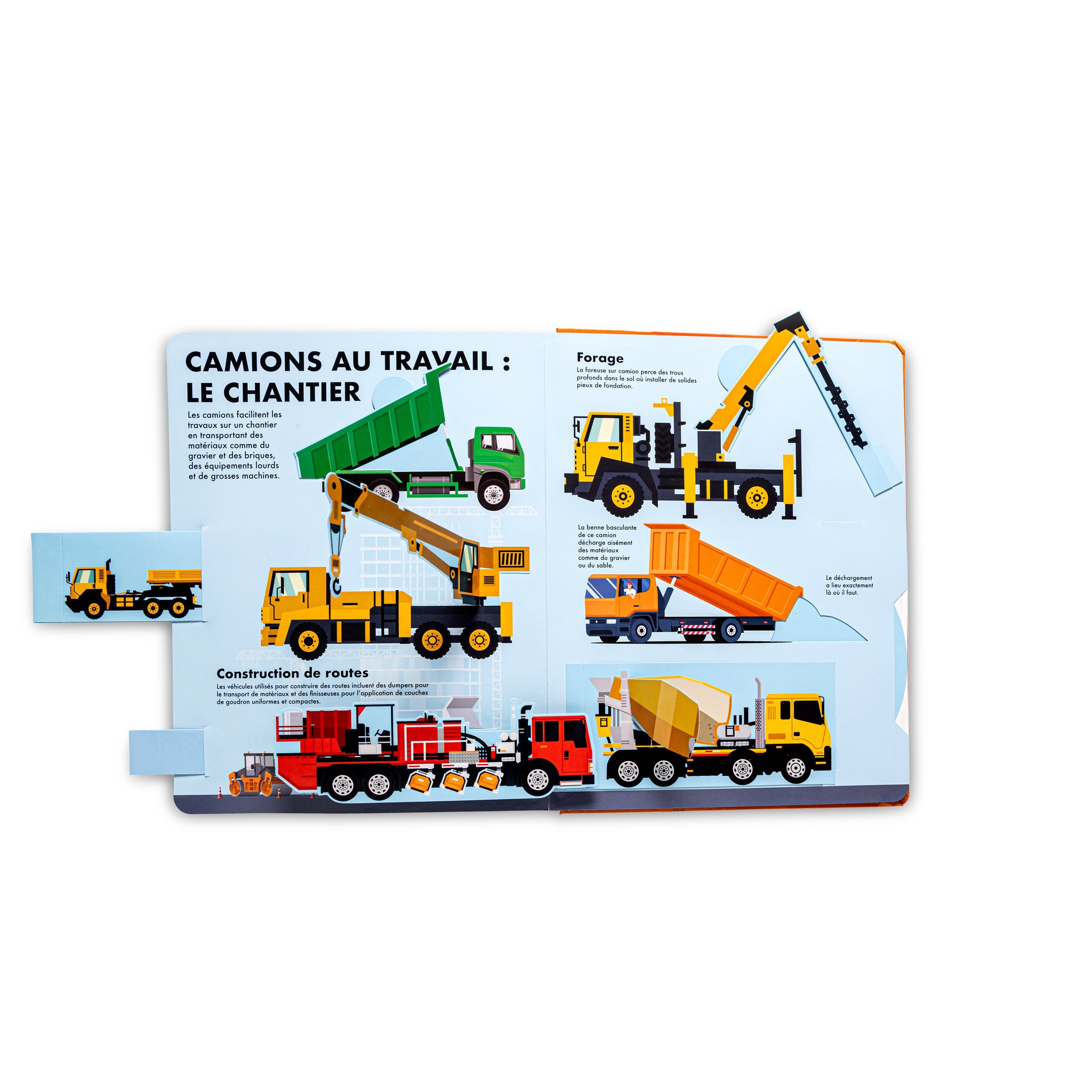 Un livre tout animé - Camions