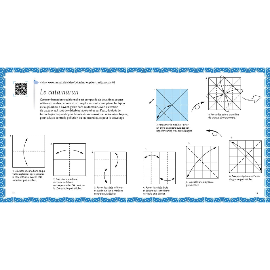 Détacher et Plier XXL ! Origami traditionnel japonais
