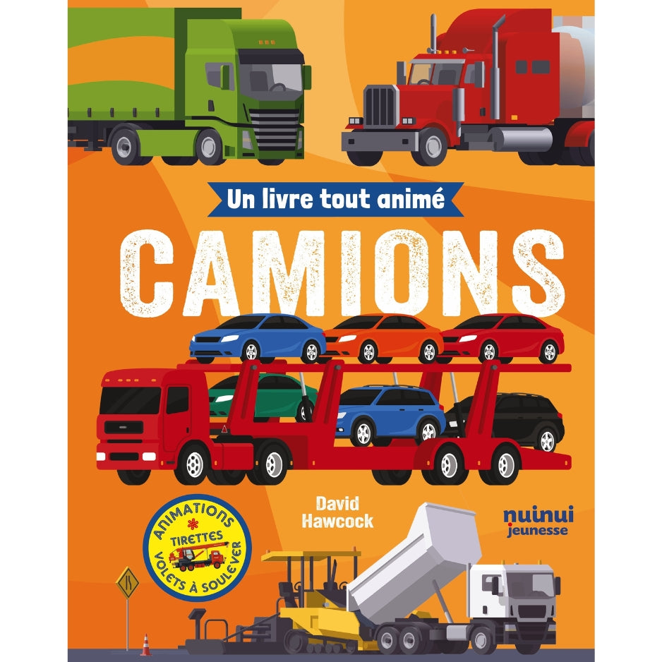 Un livre tout animé - Camions
