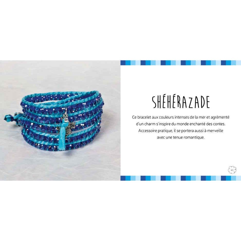 Kit bracelets wrap - Un livre avec des instructions, des modèles, des materiaux et des tutoriels vidéos !