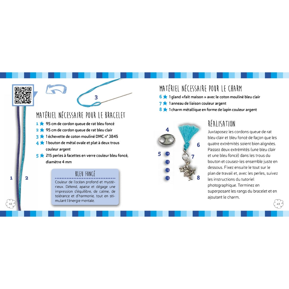 Kit bracelets wrap - Un livre avec des instructions, des modèles, des materiaux et des tutoriels vidéos !
