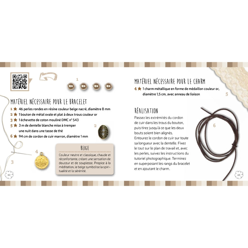 Kit bracelets wrap - Un livre avec des instructions, des modèles, des materiaux et des tutoriels vidéos !