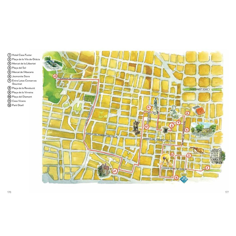 Barcelone à pied - Curiosités et petites découvertes