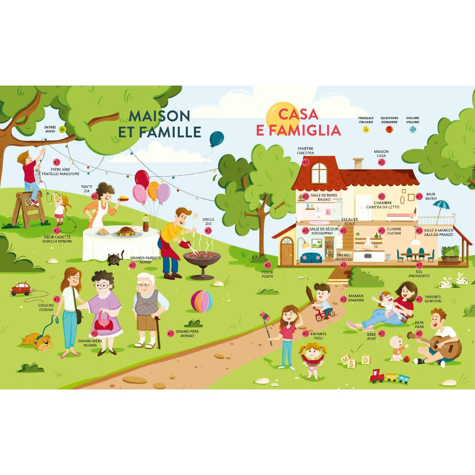 Apprendre l'italien facilement - Livre sonore interactif