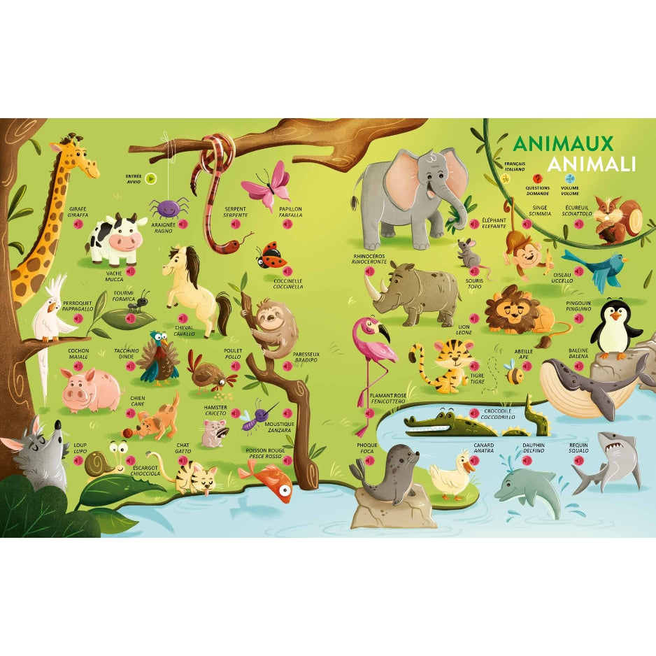 Apprendre l'italien facilement - Livre sonore interactif