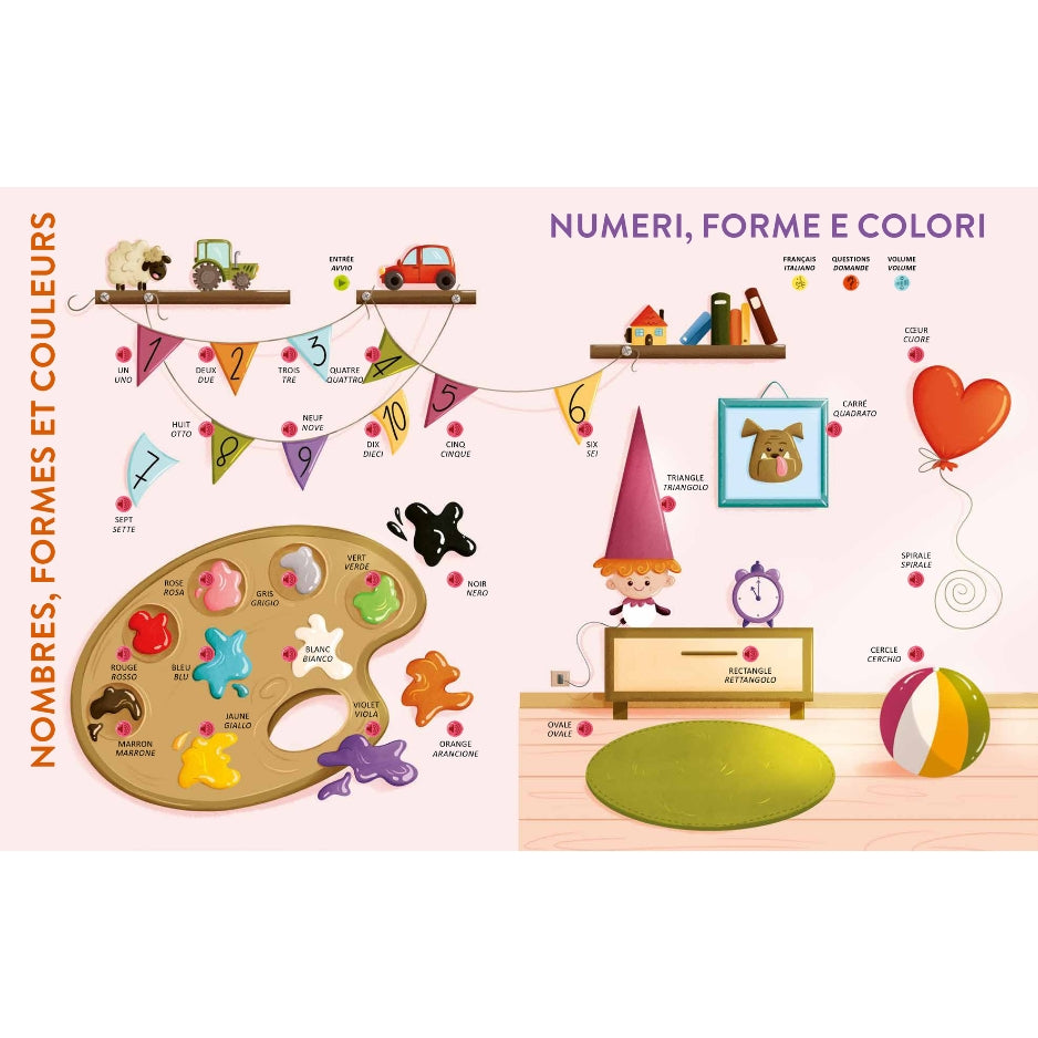 Apprendre l'italien facilement - Livre sonore interactif