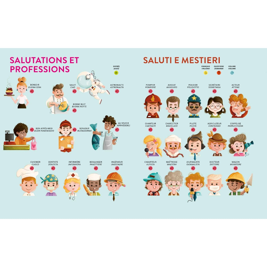 Apprendre l'italien facilement - Livre sonore interactif