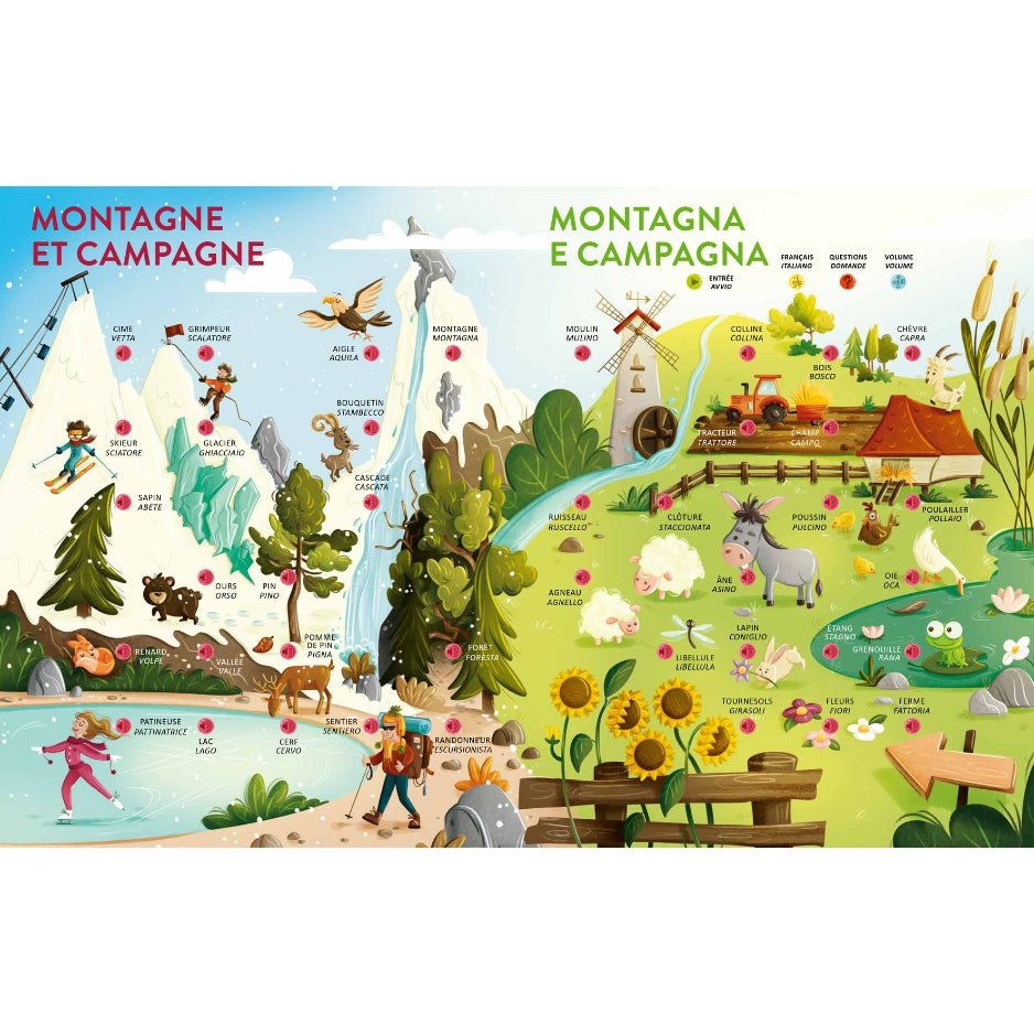 Apprendre l'italien facilement - Livre sonore interactif