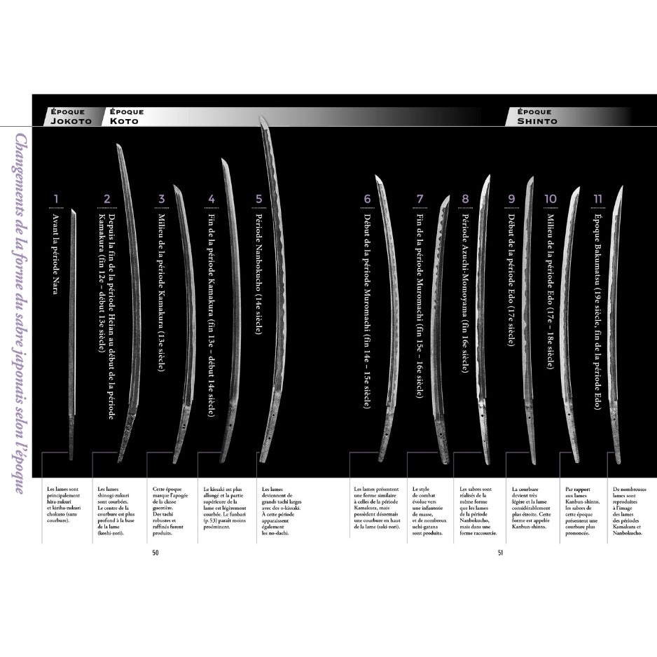 Sabres du Japon : histoires, modèles, techniques et descriptions