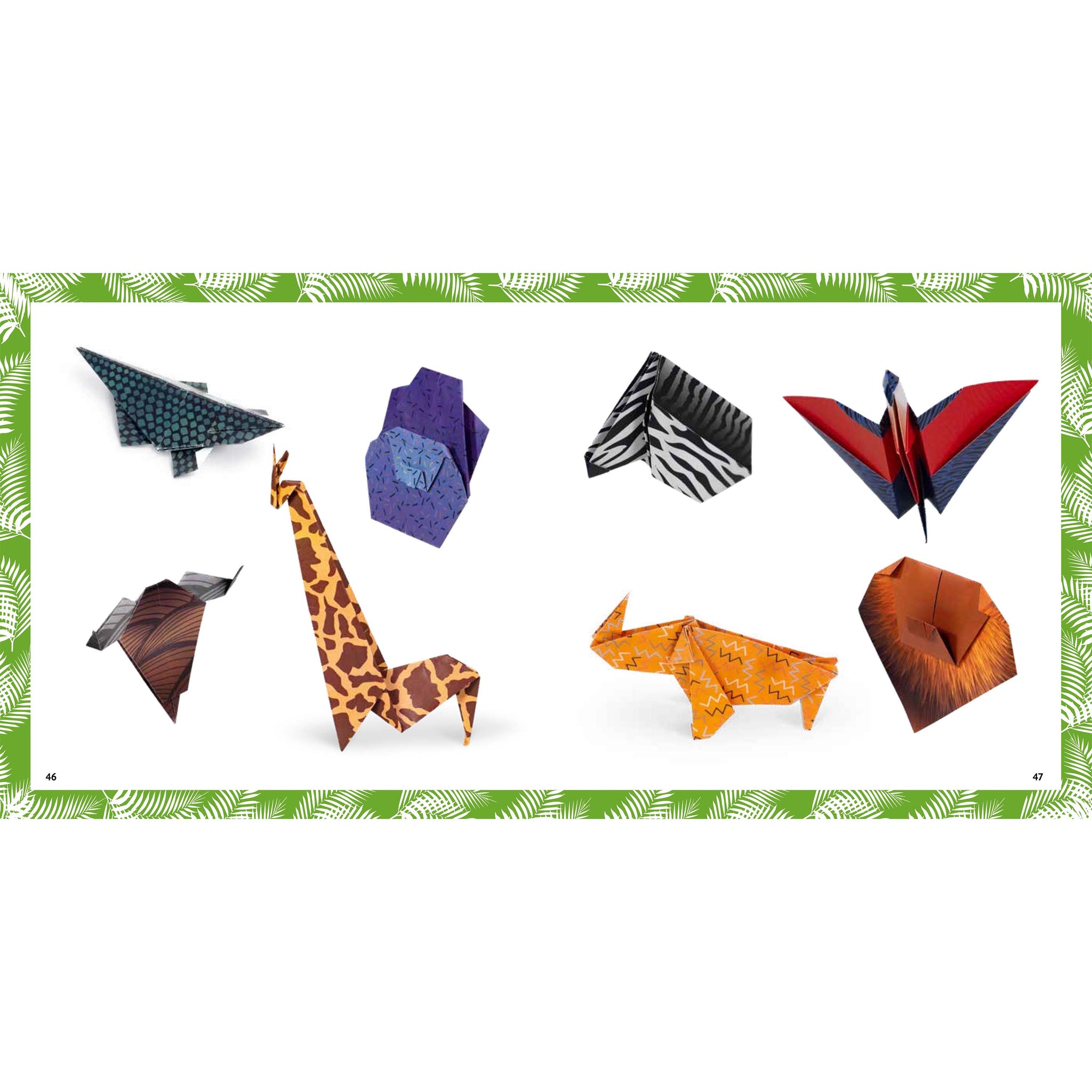 Détacher et plier - Origami jungle
